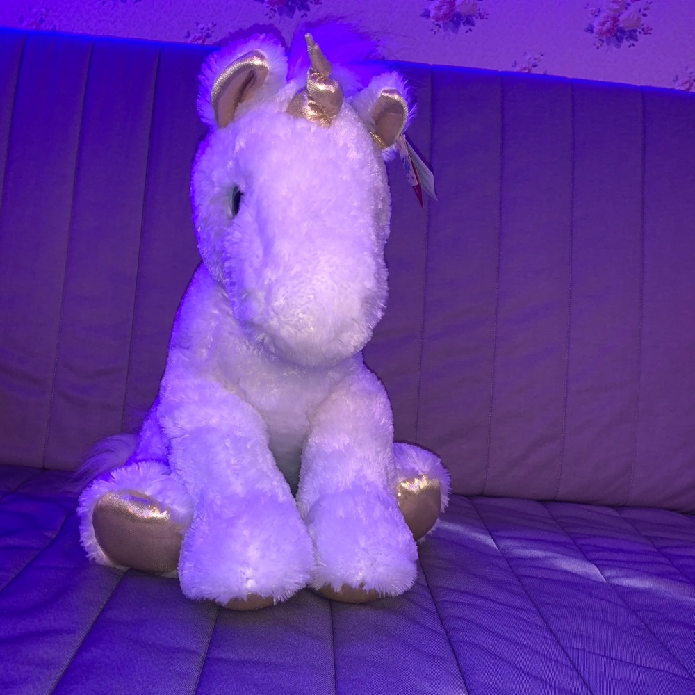 Giant unicorn stuff animal